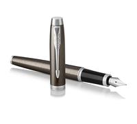 Parker IM Fountain Pen | Dark Espresso | Medium Nib with Blue Ink Refill | Gift Box