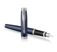 Parker IM Fountain Pen | Matte Blue | Medium Nib with Blue Ink Refill | Gift Box