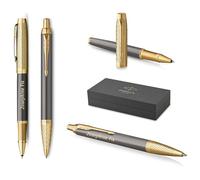 PARKER IM Pioneers GT Limited Edition Ballpoint Pen and Rollerball Pen with Engraving, Premium Pen, Gift Box, Personalised Gift, Birthday
