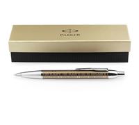 Parker IM Premium Retractable Ballpoint Pen - Medium - Blue Ink - Brown Shadow