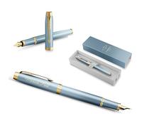 PARKER IM Rituals Turquoise Green Fountain Pen with Engraving, Premium Pen, Gift Box, Personalised Gift, Birthday (Turquoise Green)