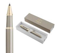 Parker IM Rollerball Pen | Finishing Touch Collection | Sandstone Finish | Medium Point with Black Ink Refill | Gift Box