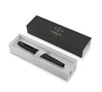 Parker IM Rollerball Pen | Matte Black with Black Trim | Fine Point with Black Ink Refill | Gift Box