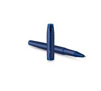 PARKER IM Rollerball Pen Monochrome Blue PVD F Black