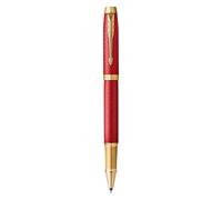 Parker IM Rollerball Pen | Premium Red Lacquer with Gold Trim | Fine Point with Black Ink Refill | Gift Box, 1 Count (Pack of 1)
