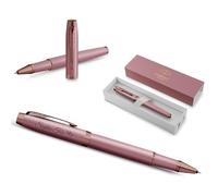 PARKER IM The Finishing Touch Collection Personalised Engraved Rollerball Pen - Personalised Writing Instrument as a Stylish Gift (Mauve)