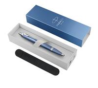 Parker IM Writing Rituals Ballpoint Pen | Blue Finish with Gradient & Chrome Trims | Medium Point | Blue Ink | Gift Box with Velvet Case