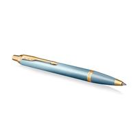 PARKER IM Writing Rituals, Ballpoint Pen, Turquoise Green Finish with Gradient, Gold Trims, Medium Point, Blue Ink, Gift Box