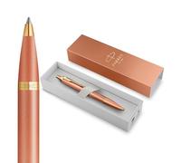 Parker IM Writing Rituals Ballpoint Pen | Uplifting Orange Finish with Gradient & Gold Trims | Medium Point | Blue Ink | Gift Box