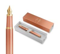Parker IM Writing Rituals Fountain Pen | Uplifting Orange Finish with Gradient & Gold Trims | Medium Nib | Blue Ink | Gift Box