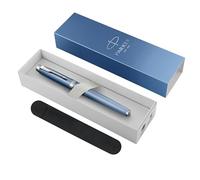 Parker IM Writing Rituals Rollerball Pen | Blue Finish with Gradient & Chrome Trims | Fine Point | Black Ink | Gift Box with Velvet Case
