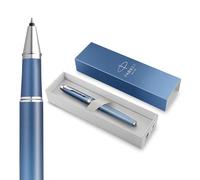 Parker IM Writing Rituals Rollerball Pen | Peaceful Blue Finish with Gradient & Chrome Trims | Fine Point | Black Ink | Gift Box