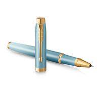 Parker IM Writing Rituals Rollerball Pen, Turquoise Green Finish with Gradient, Gold Trims, Fine Point, Black Ink, Gift Box