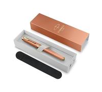 Parker IM Writing Rituals Rollerball Pen | Uplifting Orange Finish with Gradient & Gold Trims | Fine Point | Black Ink | Gift Box with Velvet Case