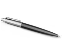 Parker Jotter Ballpoint Pen | Bond Street Black with Chrome Trim | Medium Point Blue Ink