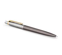 PARKER Jotter Ballpoint Pen | Grey Lacquer with Gold Trims | Medium Point | Blue Ink Refill | Gift Box | Perfect Graduation Gifts