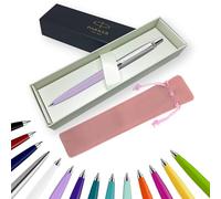 Parker Jotter Ballpoint Pen Handwriting Pens & Stationery Supplies - Ideal for Birthdays/Anniversaries Can be Engraved! (Without Engraving, Lilac, Ribbon Gift Box)