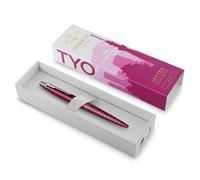 Parker Jotter Ballpoint Pen | Special Edition | Tokyo Pink CT | Medium Point with Blue Ink | Gift Box