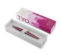 Parker Jotter Ballpoint Pen | Special Edition | Tokyo Pink CT | Medium Point with Blue Ink | Gift Box