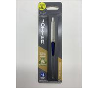 Parker Jotter Ballpoint Pen Waterloo Blue/Chrome Barrel Blue Ink