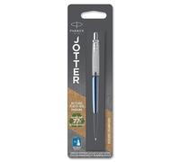 Parker Jotter Ballpoint Pen , Waterloo Blue , Medium Point Blue Ink