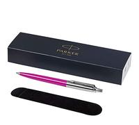 PARKER -"Jotter Ballpoint Pen with Velvet Pouch in Gift Box - black ink (magenta)