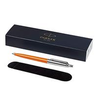 PARKER -"Jotter ballpoint pen with Velvet Pouch in gift box - black ink (orange)