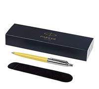 PARKER - Jotter ballpoint Pen with Velvet Pouch in Gift Box - black ink (yellow),18 x 5.4 x 2.8 cm