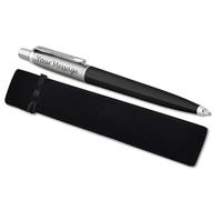 Parker Jotter Ballpoint personalised parker pen engraved In Classy Gift Bag Ideal Valentine's day, Birthday or Fathers Day Gift Perfect For Men & Women Engraved Pen With Laser Engraving (Black)