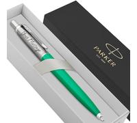 Parker Jotter Ballpoint personalised parker pen engraved In Classy Gift Box Ideal Christmas, Birthday or Fathers Day Gift Perfect For Men & Women Engraved Parker Pen With Laser Engraving (Green)