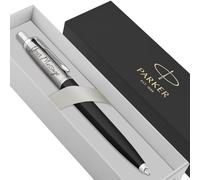 Parker Jotter Ballpoint personalised parker pen engraved In Classy Gift Box Ideal Valentine's day, Birthday or Fathers Day Gift Perfect For Men & Women Engraved Pen With Laser Engraving (Black)