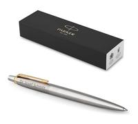 PARKER Jotter Core Recycled with Engraving, Premium Pen, Gift Box, Blue or Black Refill, Personalised Gift, Name, Birthday (Stainless Steel G.C.)
