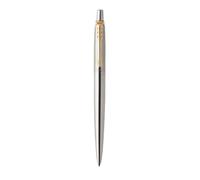 Parker Jotter Fountain Stainless Steel Ballpoint Pen Gold Trim Medium Point