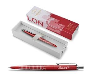 PARKER Jotter London Special Edition with Engraving, Premium Pen, Gift Box, Blue Refill, Personalised Gift, Name, Birthday (London)