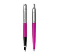 Parker Jotter Magenta Rollerball and Ballpen Twin Pack Black Ink