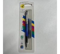 Parker Jotter Originals Fountain Pen | Classic Blue Finish | Medium Nib | Blue & Black Ink