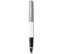 Parker Jotter Originals Rollerball Pen, Classic White Finish, Fine Point, Black Ink