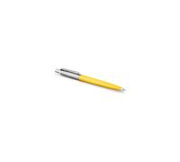 2X Parker Jotter Ballpoint Pen Yellow with Chrome Trim Blue ink 2076056-(NEW)