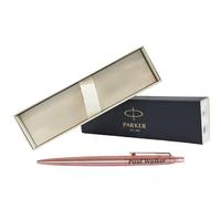 Parker Jotter Pen, Personalised Pen For Men & Women, Black Ink Premium gift, Customised Pen Gift with Laser Engraving (Rose Gold, Pen & Gift Box)