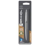 Parker Jotter XL Ballpoint Pen | Monochrome Stainless | Medium Point | Blue Ink