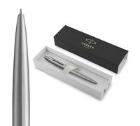 Parker Jotter XL Ballpoint Pen | Monochrome Stainless | Medium Point | Blue Ink | Gift Box