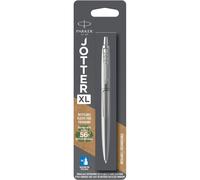 Parker Jotter XL Ballpoint Pen | Monochrome Stainless | Medium Point | Blue Ink