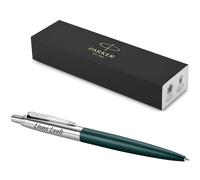 PARKER Jotter XL with Engraving, Premium Pen, Gift Box, Blue Refill, Personalised Gift, Name, Birthday, Elegant (Matte Green)