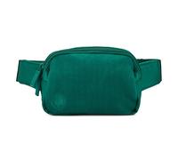 Parker Kids Belt Bag for Girls and Boys - Customizable with Hook and Loop Patches - Child Fanny Pack with Adjustable Strap - Durable Crossbody for Active Children, Peacock