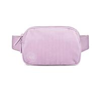 Parker Kids Belt Bag for Girls and Boys - Customizable with Hook and Loop Patches - Child Fanny Pack with Adjustable Strap - Durable Crossbody for Active Children, Lilac, Adjustable strap up to 29.5