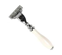 Parker Mach 3 Compatible Razor White Resin Handle Model 111W-M3
