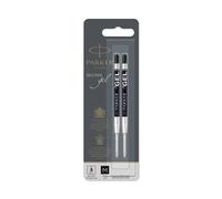 PARKER QUINK Ballpoint Pen Gel Ink Refills Medium Tip Black 2 Count