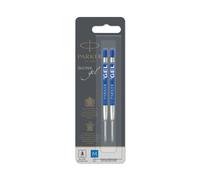 PARKER QUINK Ballpoint Pen Gel Ink Refills Medium Tip Blue 2 Count