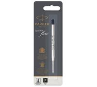 Parker Quink Ballpoint Pen Refill Fine Black Blister Pack Of 12