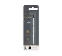 Parker Quink Ballpoint Pen Refill Medium Black Blister (Pack of 12) S0909550